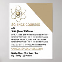 Atom Symbol, Science Course Advertising