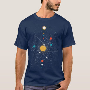 Atom Universe Minimalist by Tobe Fonseca T-Shirt