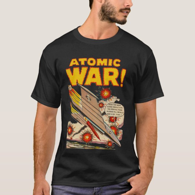 Atom War #4 - Golden Age Comic Art  T-Shirt (Front)