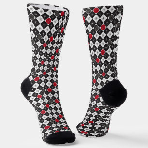 Atomic Age Checkers Socks