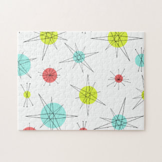 Atomic Age Colourful Planets Jigsaw Puzzle