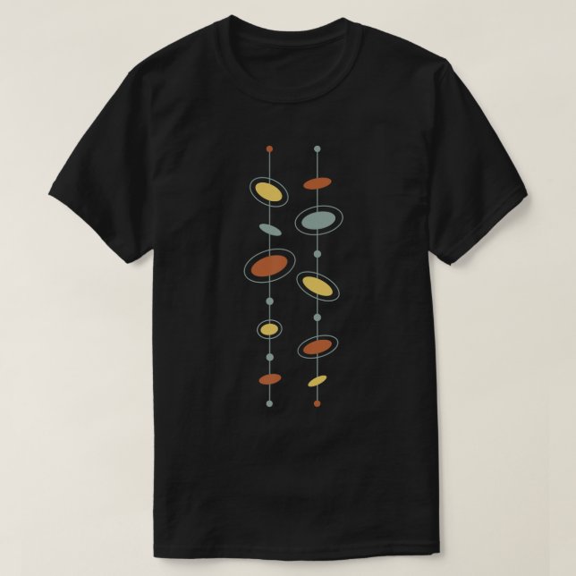 Atomic Age Mid Century Modern Pattern  T-Shirt (Design Front)