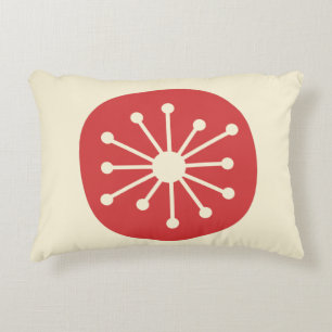 Atomic Age Midcentury Modern Cute Retro Minimalist Decorative Cushion