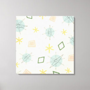 Atomic Age Planet Art Canvas Print