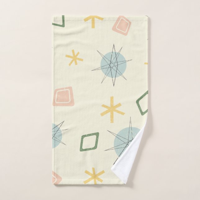 Atomic Age Planet Art Hand Towel (Hand Towel)
