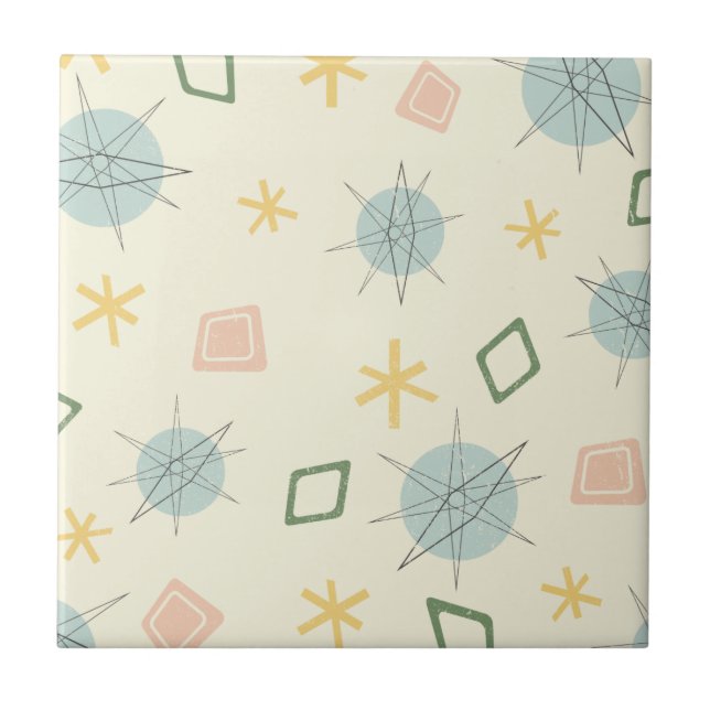 Atomic Age Planet Art Tile (Front)