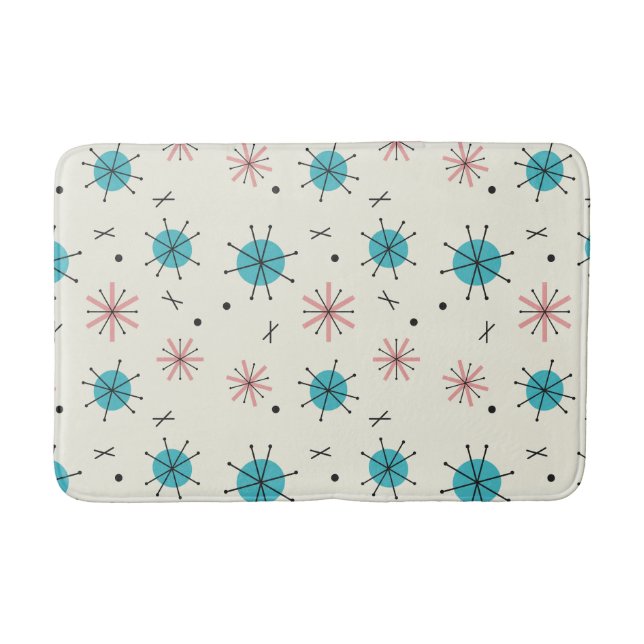 Atomic Age Planets Starbursts Bath Mat (Front)