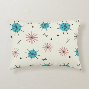 Atomic Age Planets Starbursts Decorative Cushion