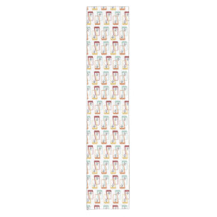 Atomic Age Rectangles Multicolored Short Table Runner