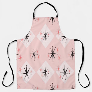 Atomic age starburst seamless pattern inspired by apron