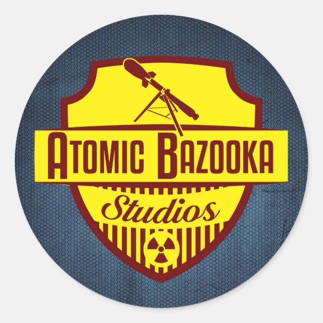 Atomic Bazooka Logo Classic Round Sticker (Front)