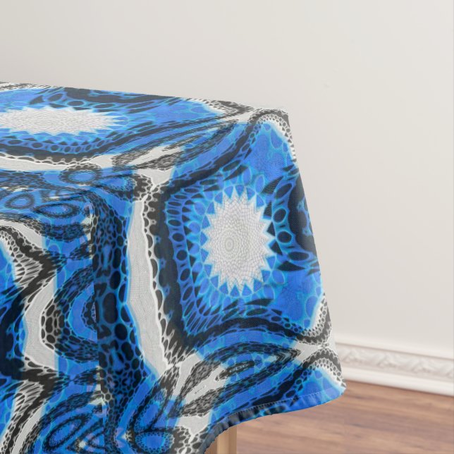 Atomic Blue Tablecloth (In Situ)