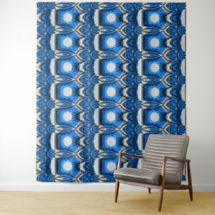 Atomic Blue Tapestry