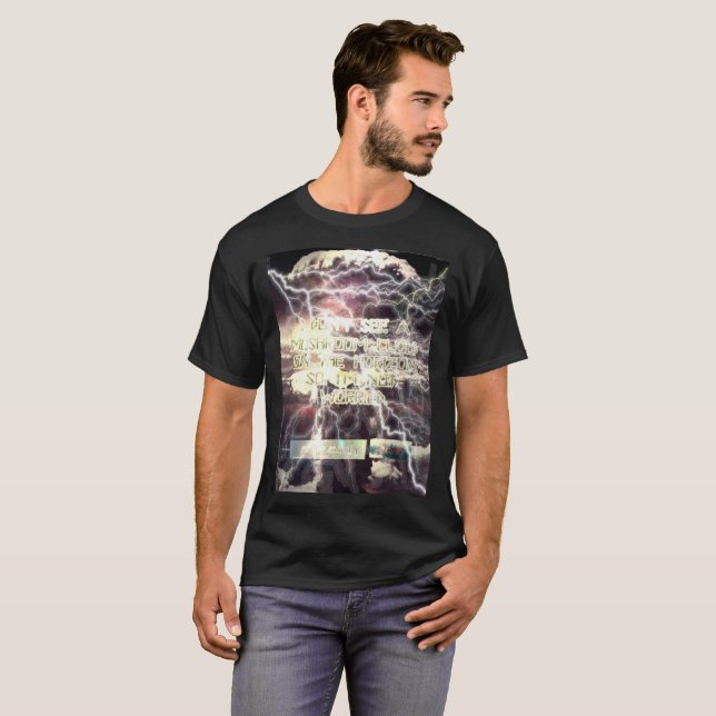 Atomic bomb black T-shirt (Front Full)