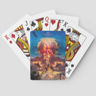 ATOMIC BOMB DESTROYER OF WORLDS PLAYING CARDS