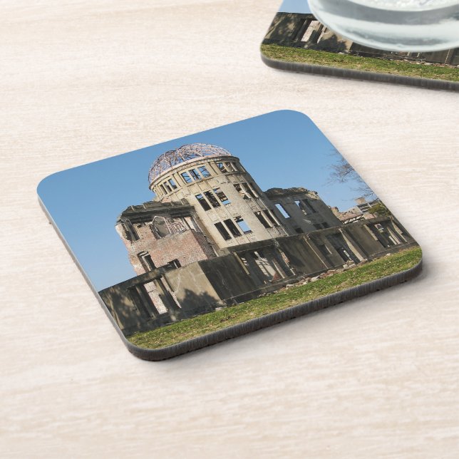 Atomic Bomb Dome, Hiroshima, Japan Coaster (Left Side)