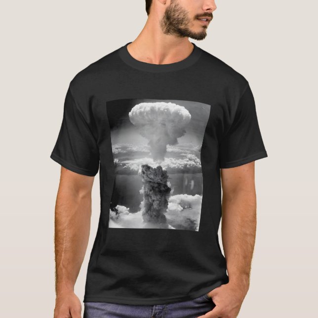 Atomic Bomb Nuclear Cloud Against Nuclear Tests T-Shirt (Front)