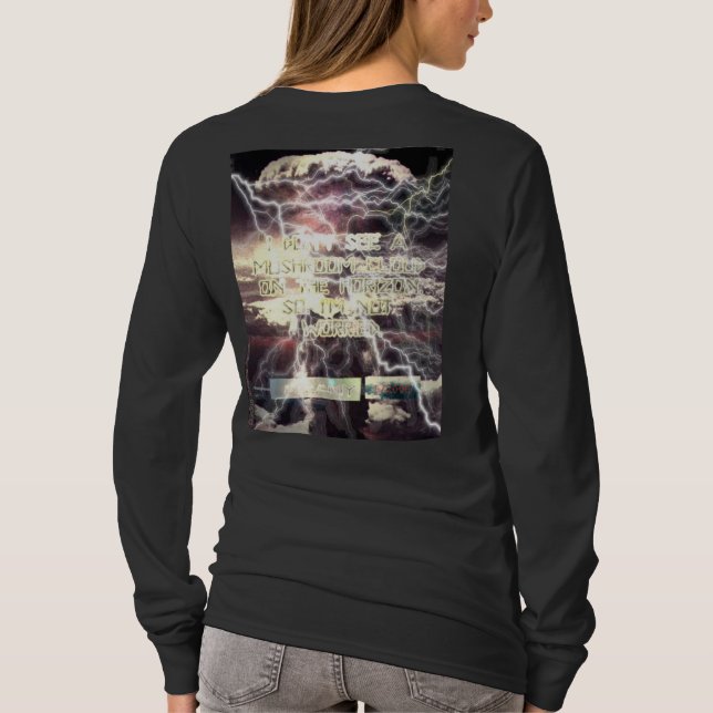 Atomic Bomb women long sleeve black shirt back (Back)