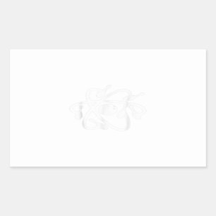 atomic bowling funny science bowling rectangular sticker