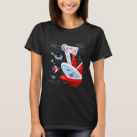 Atomic Cat Cafe Retro Futuristic