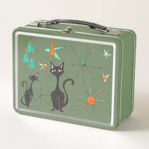 Atomic Cats Metal Lunchbox