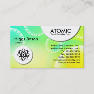 Atomic Circles - Abstract 01 Business Card