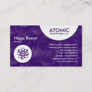 Atomic Circles - Violet Dandylion Texture Business Card