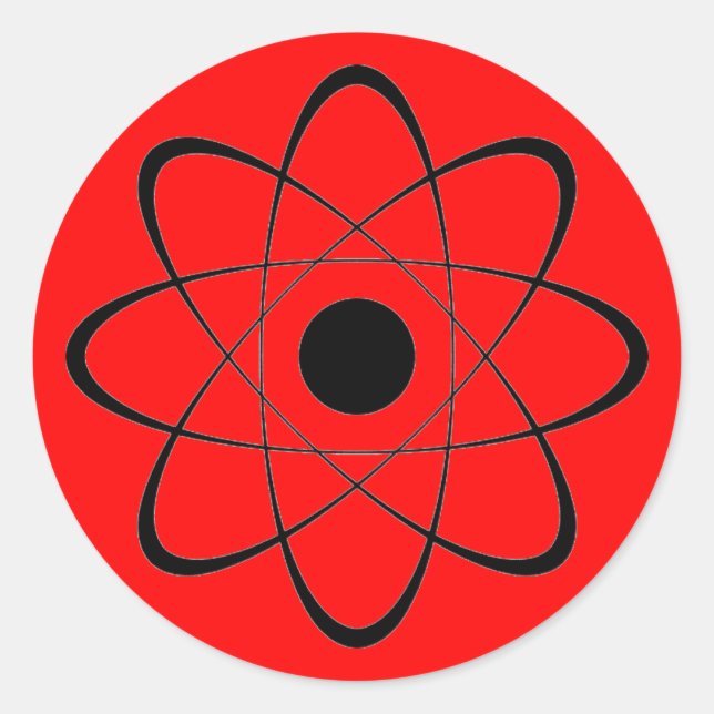 Atomic Classic Round Sticker (Front)