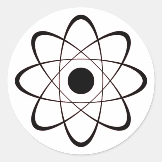 Atomic Classic Round Sticker (Front)
