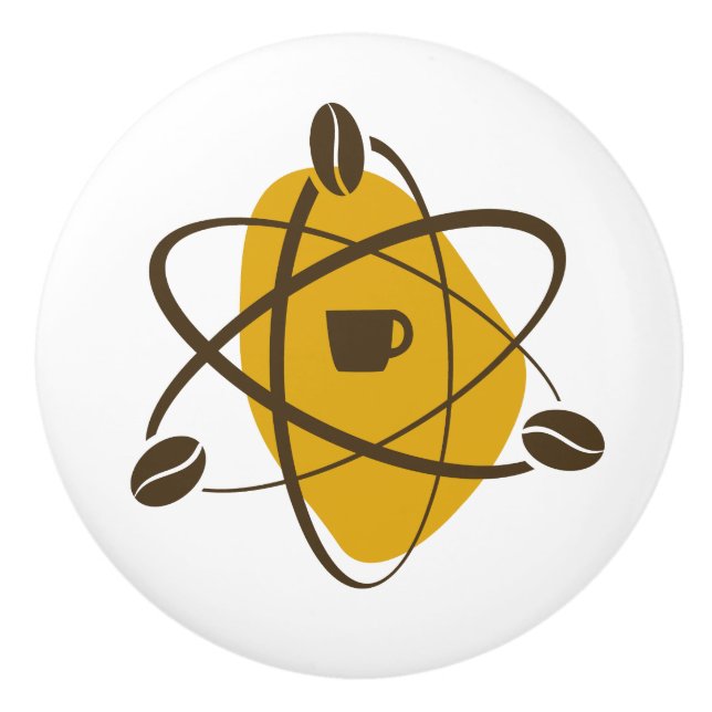 Atomic Coffee Beans in Gold Drawer Pulls (Front)