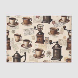 Atomic Coffee Vibes: Mid-Century Modern Coffee Wra Tissue Paper