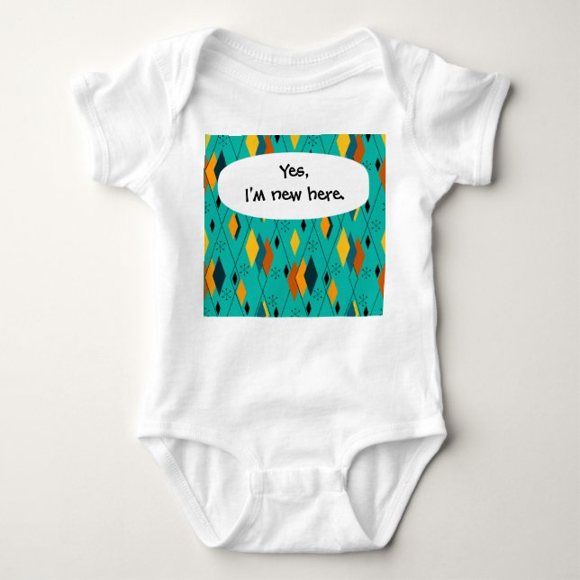 Atomic Diamonds  Baby Bodysuit (Front)