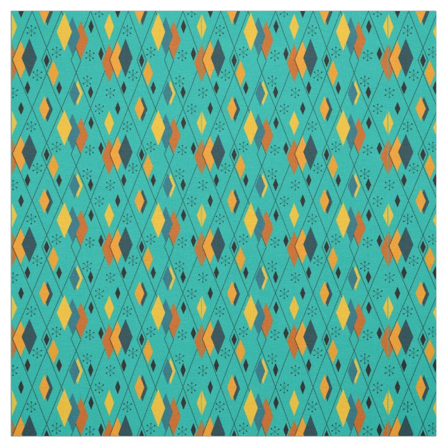 Atomic Diamonds  Fabric (Swatch)