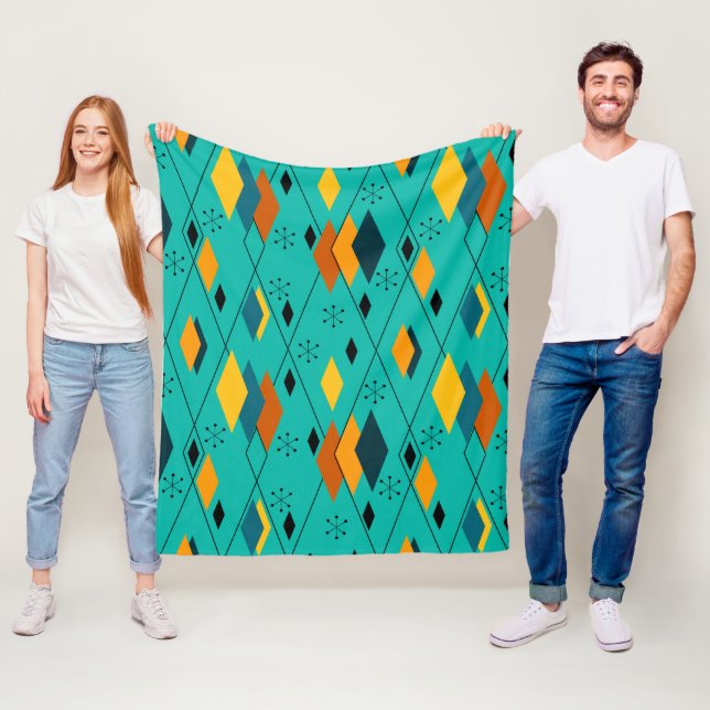 Atomic Diamonds  Fleece Blanket (In Situ)