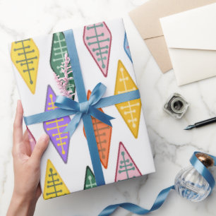 Atomic Diamonds  Wrapping Paper