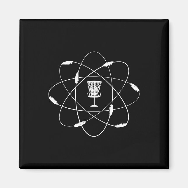 Atomic Disc Golf Golfing Golfer Player Sport Game  Magnet (Front)
