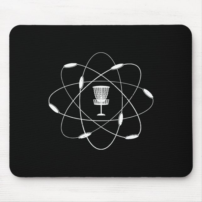 Atomic Disc Golf Golfing Golfer Player Sport Game  Mouse Pad (Front)