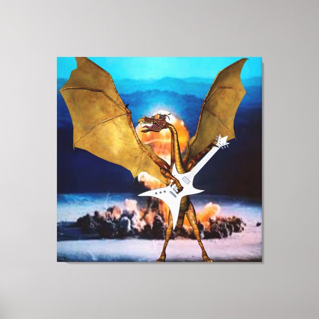 Atomic Dragon Canvas Print (Front)