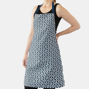 Atomic Era Inspired Geometric Pattern Apron