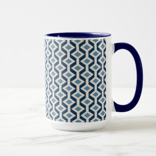 Atomic Era Inspired Geometric Pattern Mug