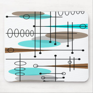Atomic Era Inspired Mid-Century Design 13 Mouse Pad
