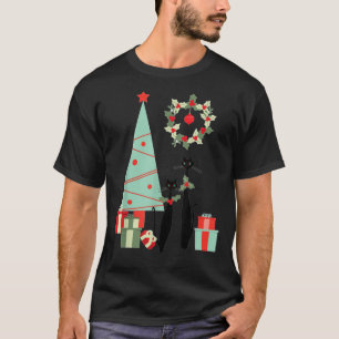 Atomic-Era-Mid-Century-Modern-Cool-Cat-Pair-Christ T-Shirt
