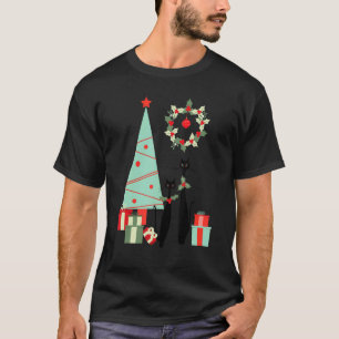 Atomic Era Mid Century Modern Cool Cat Pair Christ T-Shirt