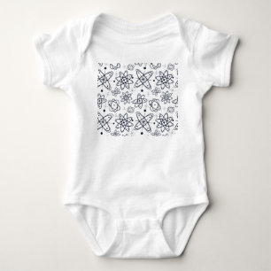 Atomic Era: Mid-Century Modern Patterns Baby Bodysuit