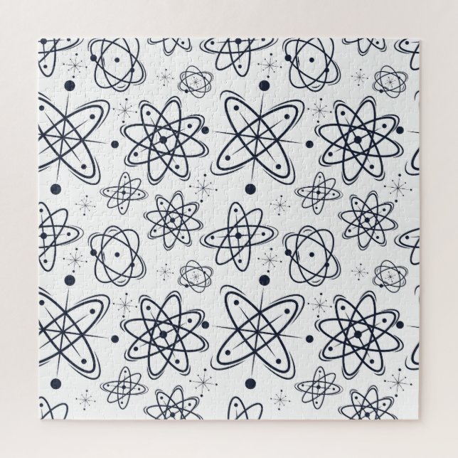 Atomic Era: Mid-Century Modern Patterns Jigsaw Puzzle (Vertical)