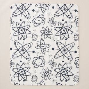 Atomic Era: Mid-Century Modern Patterns Sherpa Blanket