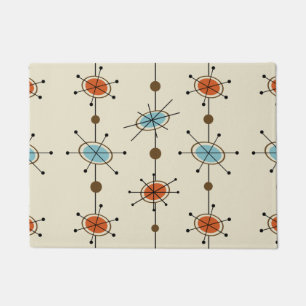 Atomic Era Satellites Doormat