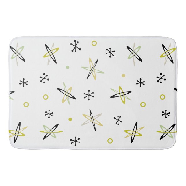 Atomic Era Space Age Bath Mat (Front)
