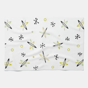 Atomic Era Space Age Tea Towel