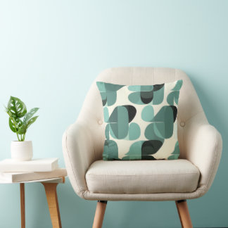 Atomic Era Vintage MCM Mid Century Modern Teal Cushion